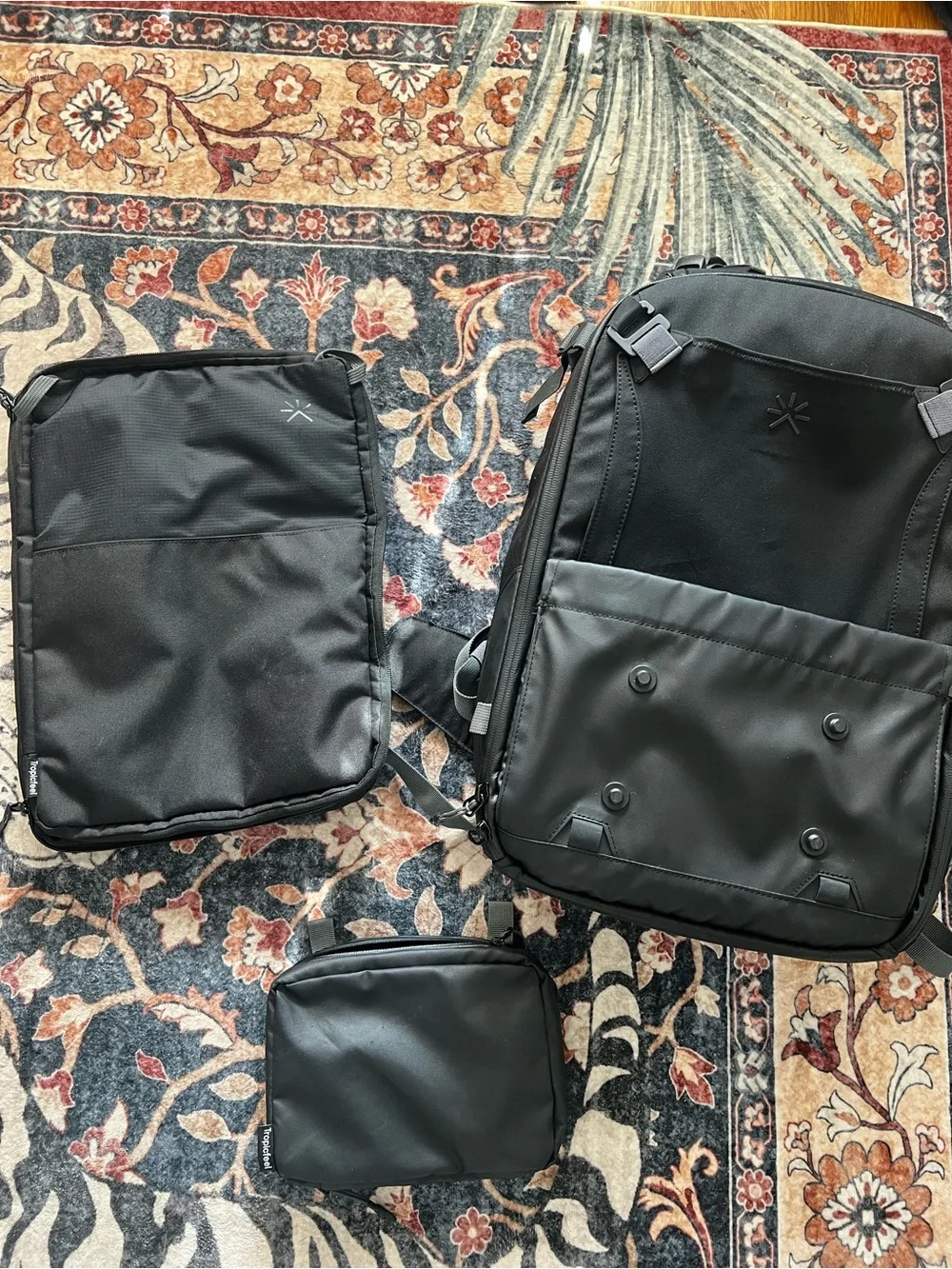 Black Tropicfeel Travel/Tech Backpack - 3 piece set